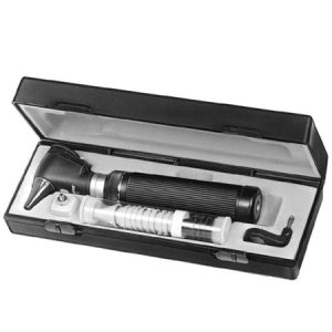 OTOSCOPE SET COMPETE, IN CASE OFTALMOSCOPE CONTINUOUSLY ADJUSTABLE WITH ILLUMINATION LENS AND BATTERY HANDLE DIG-120